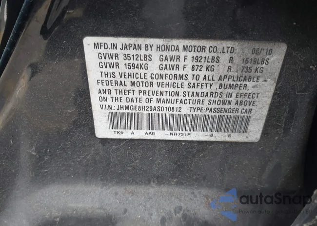 JHMGE8H29AS010812: 44379213