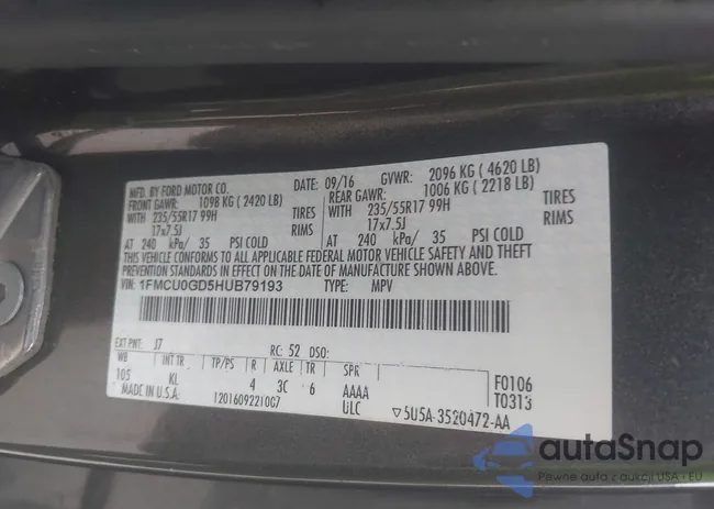 1FMCU0GD5HUB79193: 44379296