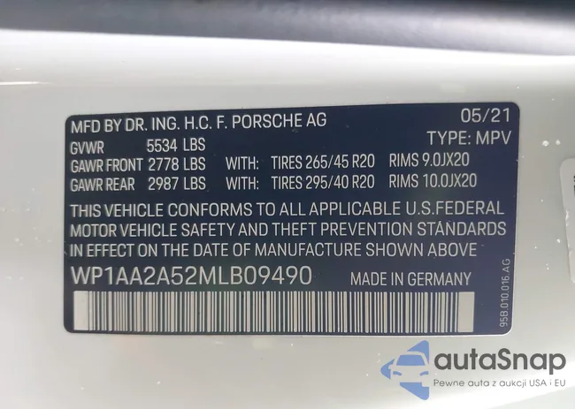 WP1AA2A52MLB09490: 44379429