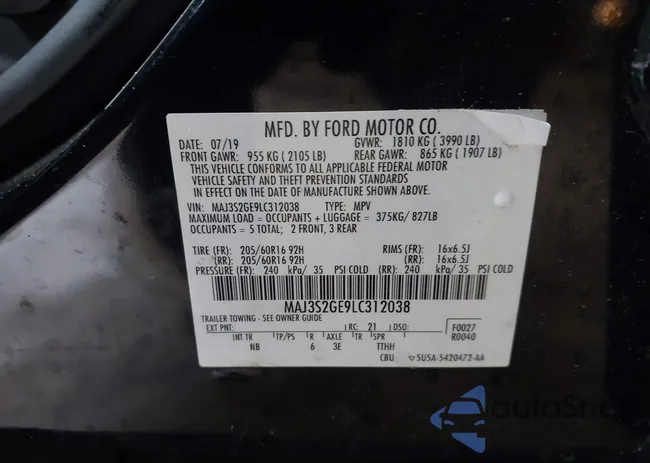 MAJ3S2GE9LC312038: 44378516