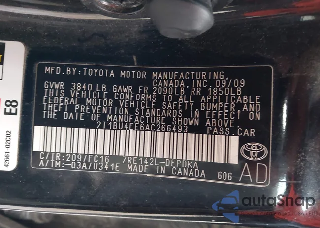 2T1BU4EE6AC266493: 44378711