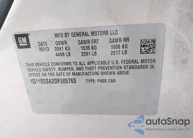 1G11E5SA2DF305763: 44378836