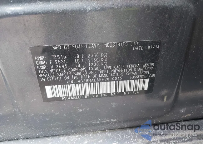 4S3BNAL65F3010045: 44379988