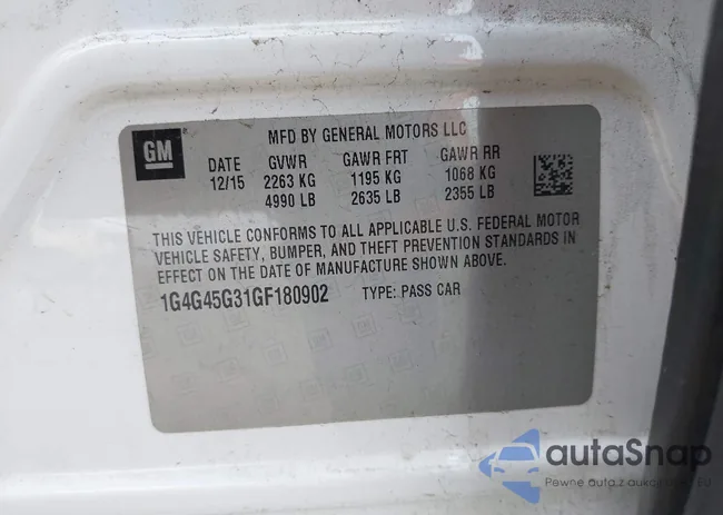 1G4G45G31GF180902: 44380112