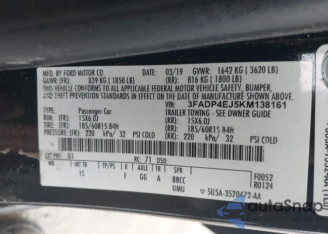 3FADP4EJ5KM138161: 44380196