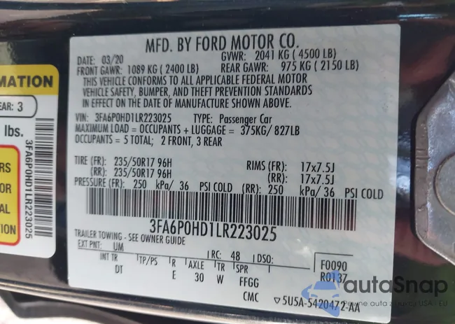 3FA6P0HD1LR223025: 44380252