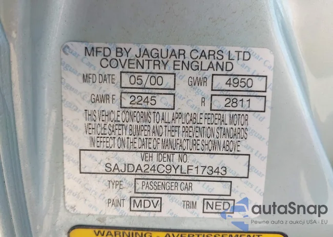 SAJDA24C9YLF17343: 44380300