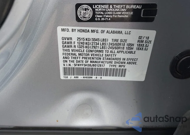 5FNYF5H38JB012817: 44380449