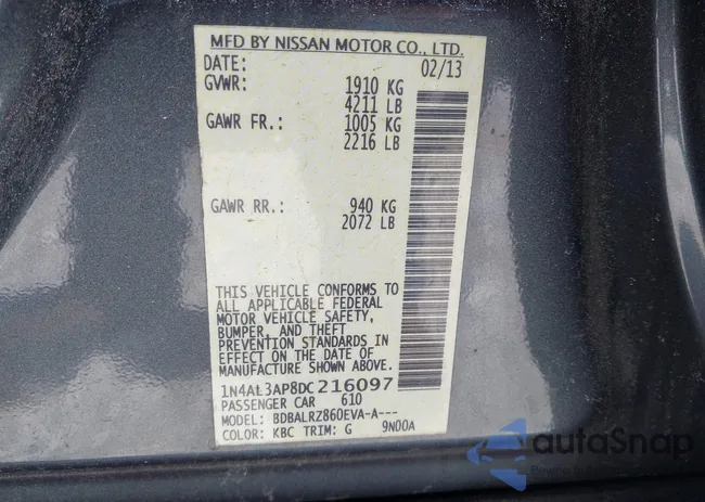 1N4AL3AP8DC216097: 44379542