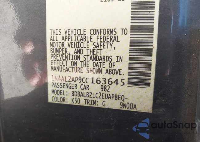 1N4AL2AP9CC163645: 44379575