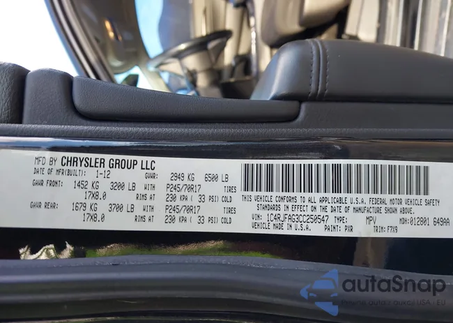 1C4RJFAG3CC250547: 44379760