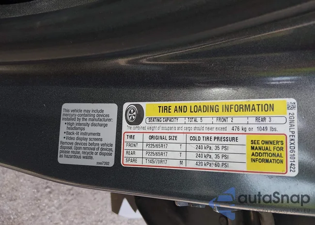 2GNALPEKXD6101422: 44379809