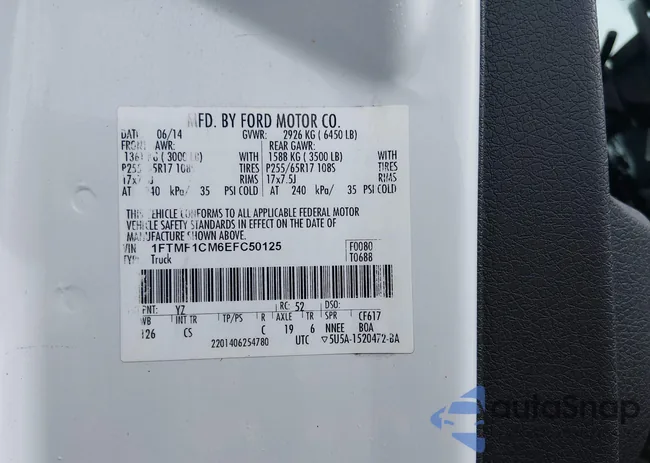 1FTMF1CM6EFC50125: 44381085