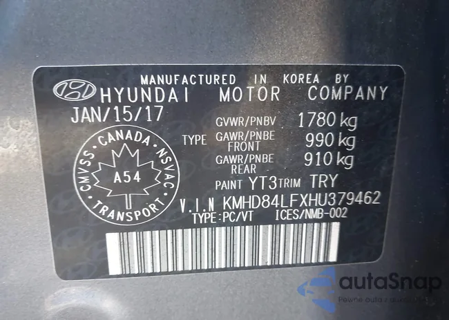 KMHD84LFXHU379462: 44381157