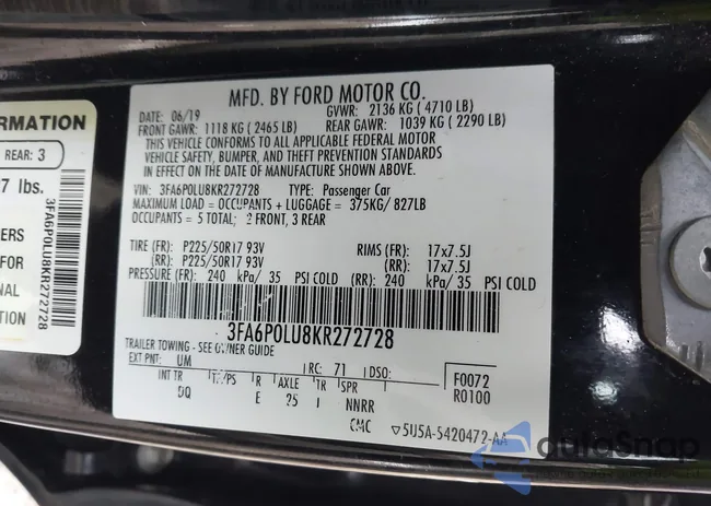 3FA6P0LU8KR272728: 44381215