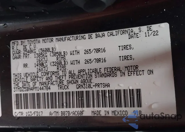 3TMDZ5BN4PM144784: 44381222