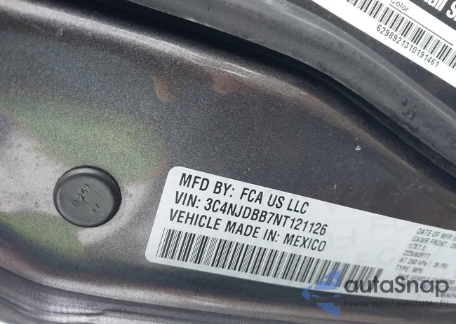 3C4NJDBB7NT121126: 44381298