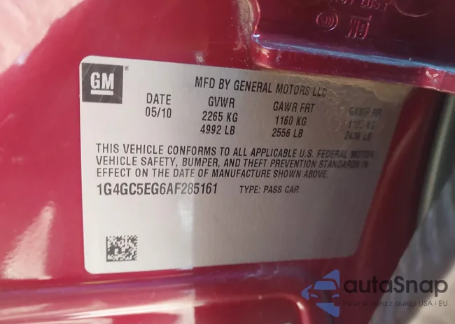 1G4GC5EG6AF285161: 44381332