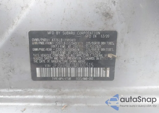 JF2GTHMC0M8301515: 44381376