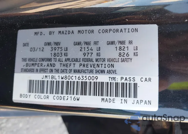 JM1BL1W80C1635009: 44381400