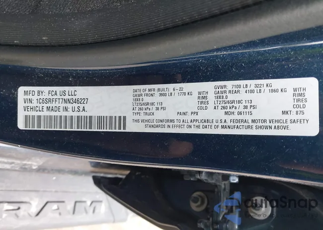 1C6SRFFT7NN346227: 44381405