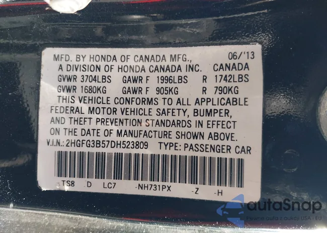 2HGFG3B57DH523809: 44381406