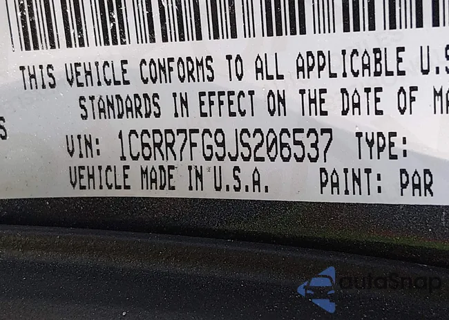 1C6RR7FG9JS206537: 44380493