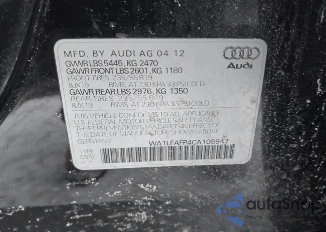 WA1LFAFP4CA109947: 44380585