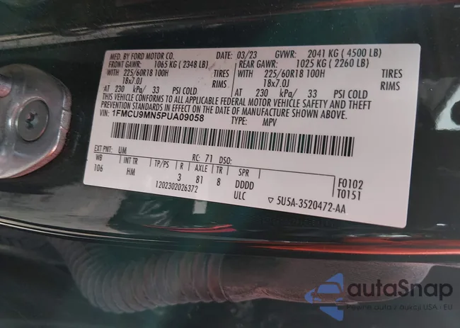 1FMCU9MN5PUA09058: 44380631