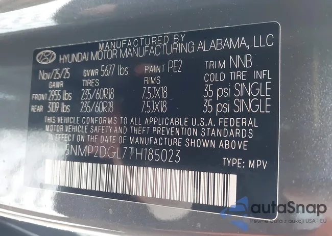 5NMP2DGL7TH185023: 44380641