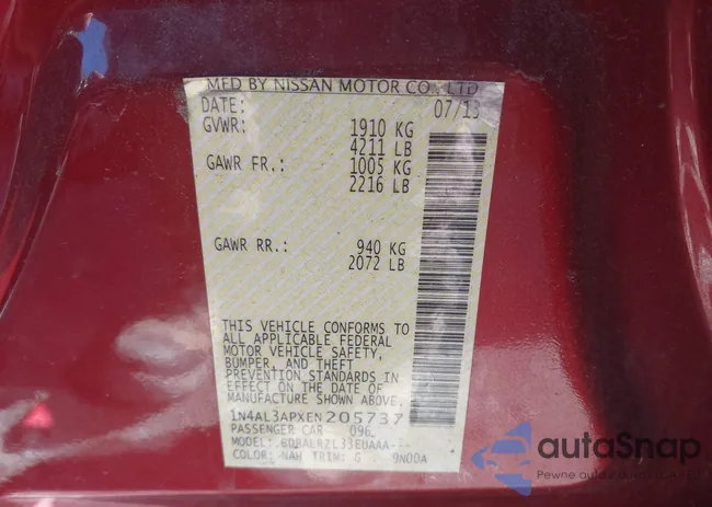 1N4AL3APXEN205737: 44380830