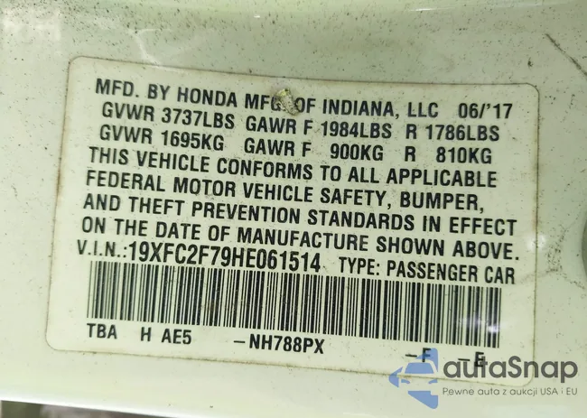 19XFC2F79HE061514: 44381951