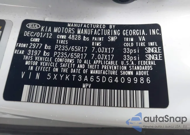 5XYKT3A65DG409986: 44381991