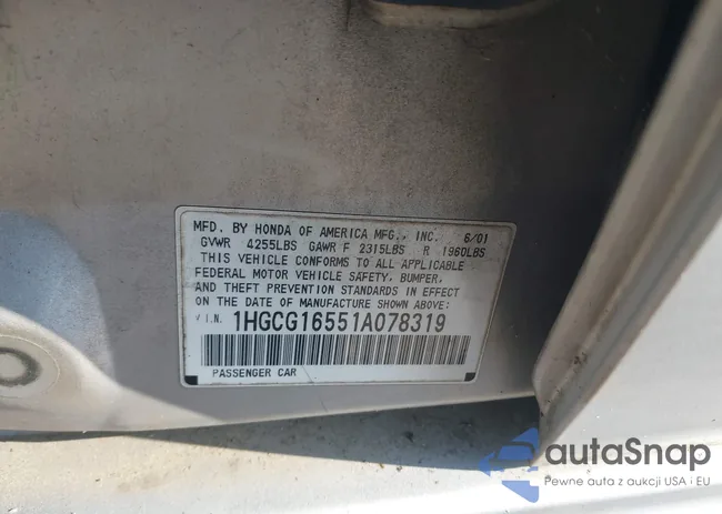 1HGCG16551A078319: 44382323