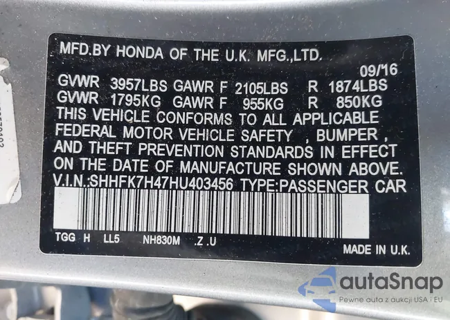 SHHFK7H47HU403456: 44382337