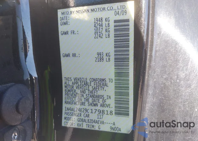 1N4AL24E29C179818: 44382379