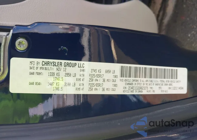 2C4RC1CG3DR623279: 44382472