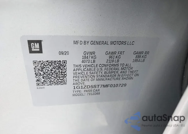 1G1ZD5ST7MF010729: 44381635