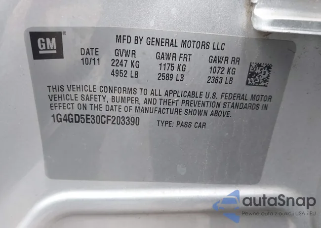 1G4GD5E30CF203390: 44381684