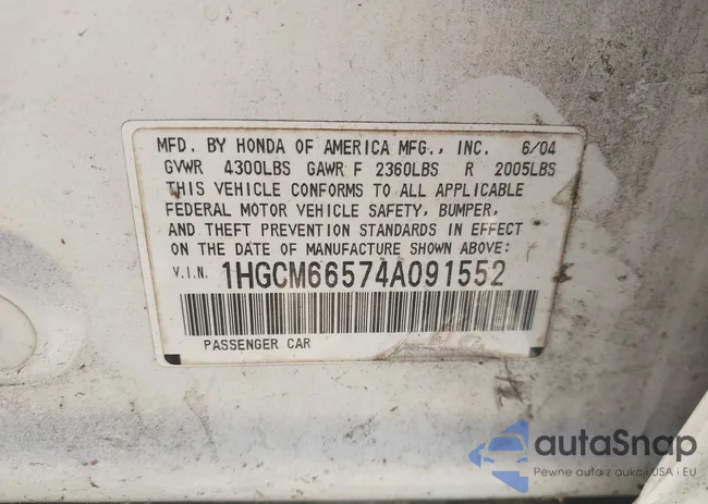 1HGCM66574A091552: 44382975