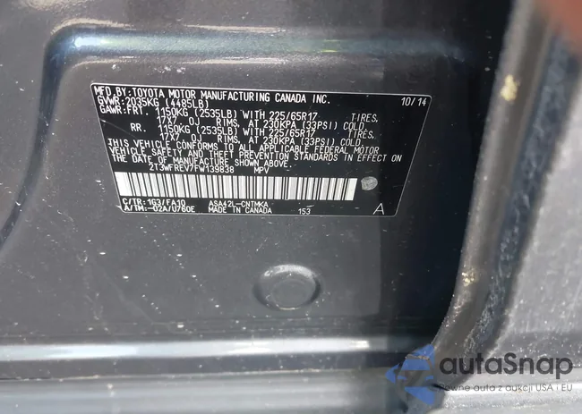 2T3WFREV7FW139838: 44383126