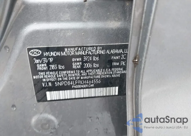 5NPD84LF9KH464556: 44383177