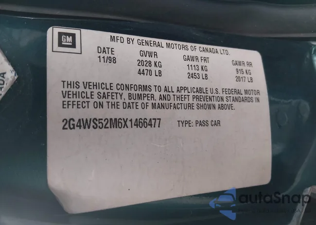 2G4WS52M6X1466477: 44383409