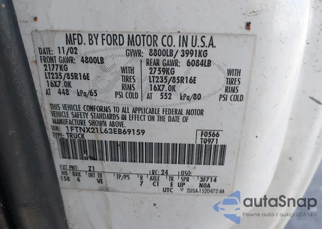 1FTNX21L63EB69159: 44382501