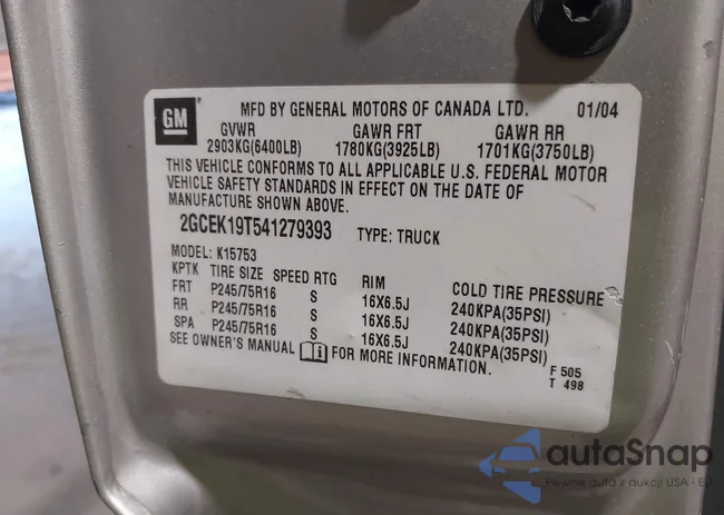 2GCEK19T541279393: 44382534