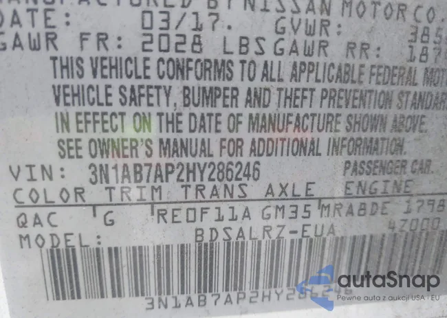 3N1AB7AP2HY286246: 44382647