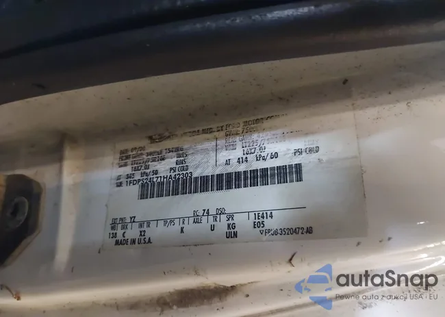 1FDPS24L71HA42303: 44382787