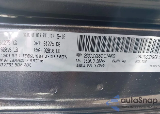 2C3CCAAG5GH274083: 44382813