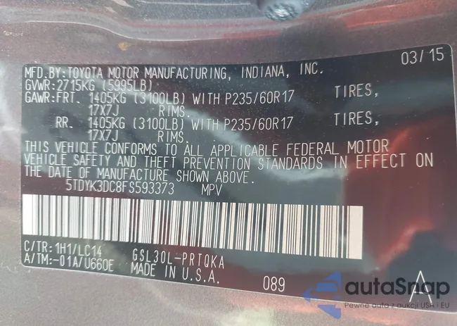 5TDYK3DC8FS593373: 44383947