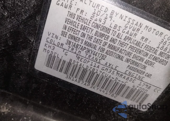 3N1AB7AP3KY441782: 44384074